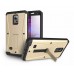 Samsung Galaxy Note 4 - Armor Tank HEAVY DUTY Built-in Screen Protector Rugged Full Body Protective Durable Hybrid Case with Kick Stand - Champagne Gold